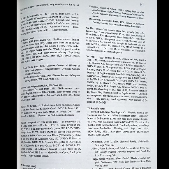 Handbook Linguistic Atlas of the Appalachian Middle & South Atlantic States 1994 - Picture 8 of 9